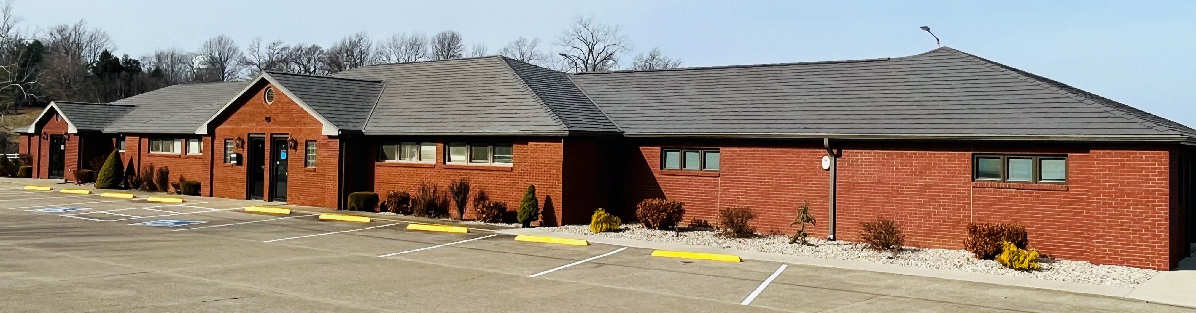 red brick building, union county extension office