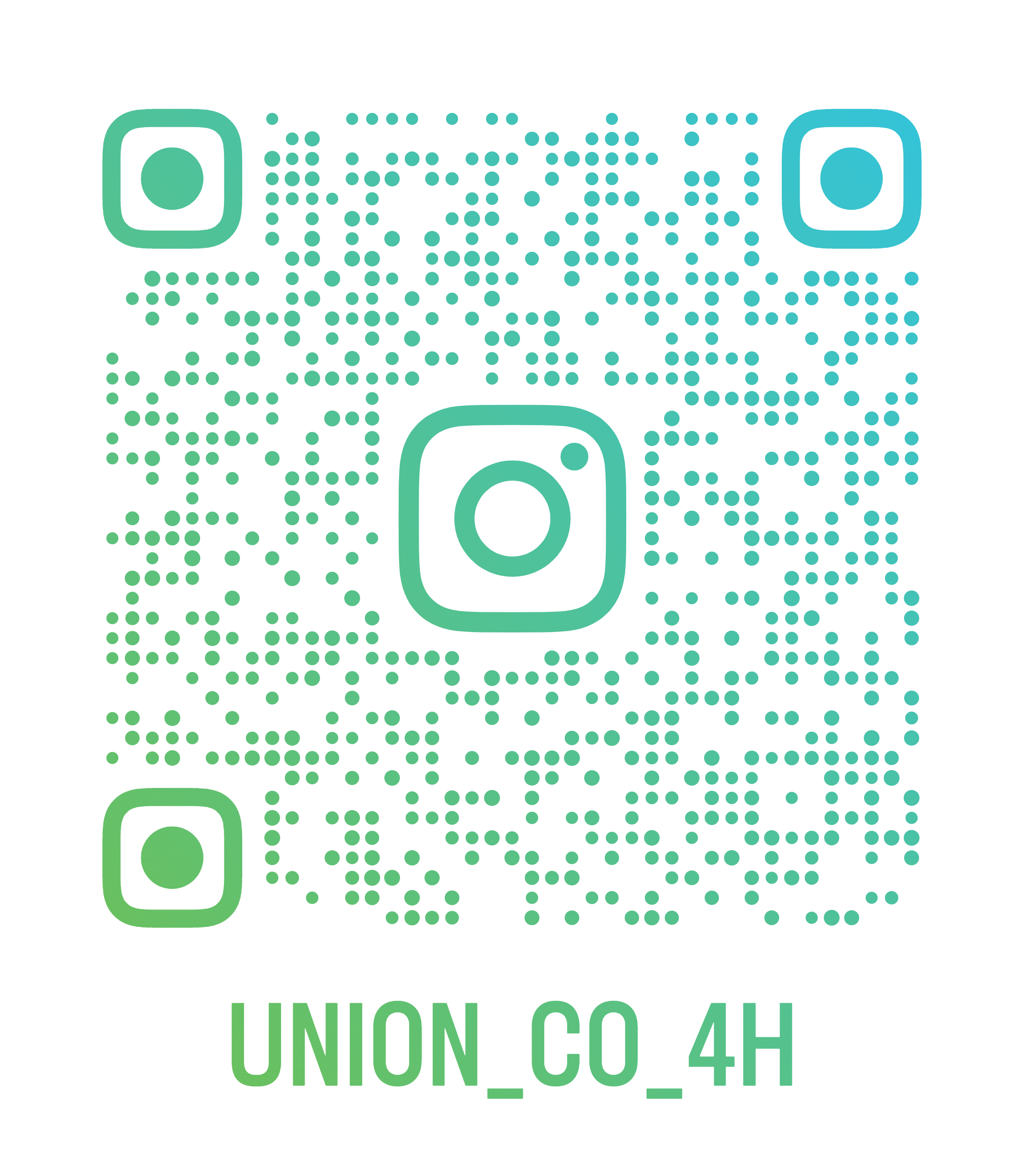 Union County 4-H Instagram QR Code